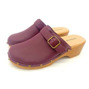 Torrid Burgundy Studded Mini Clog Women's Shoes Size 9 Wide Width